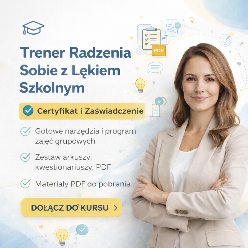 trener radzenia sobie z lękiem szkolnym Trener Radzenia Sobie z Lękiem Szkolnym - obrazek 1